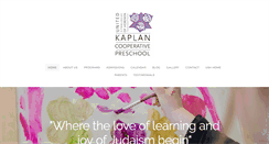 Desktop Screenshot of kaplancooperativepreschool.org